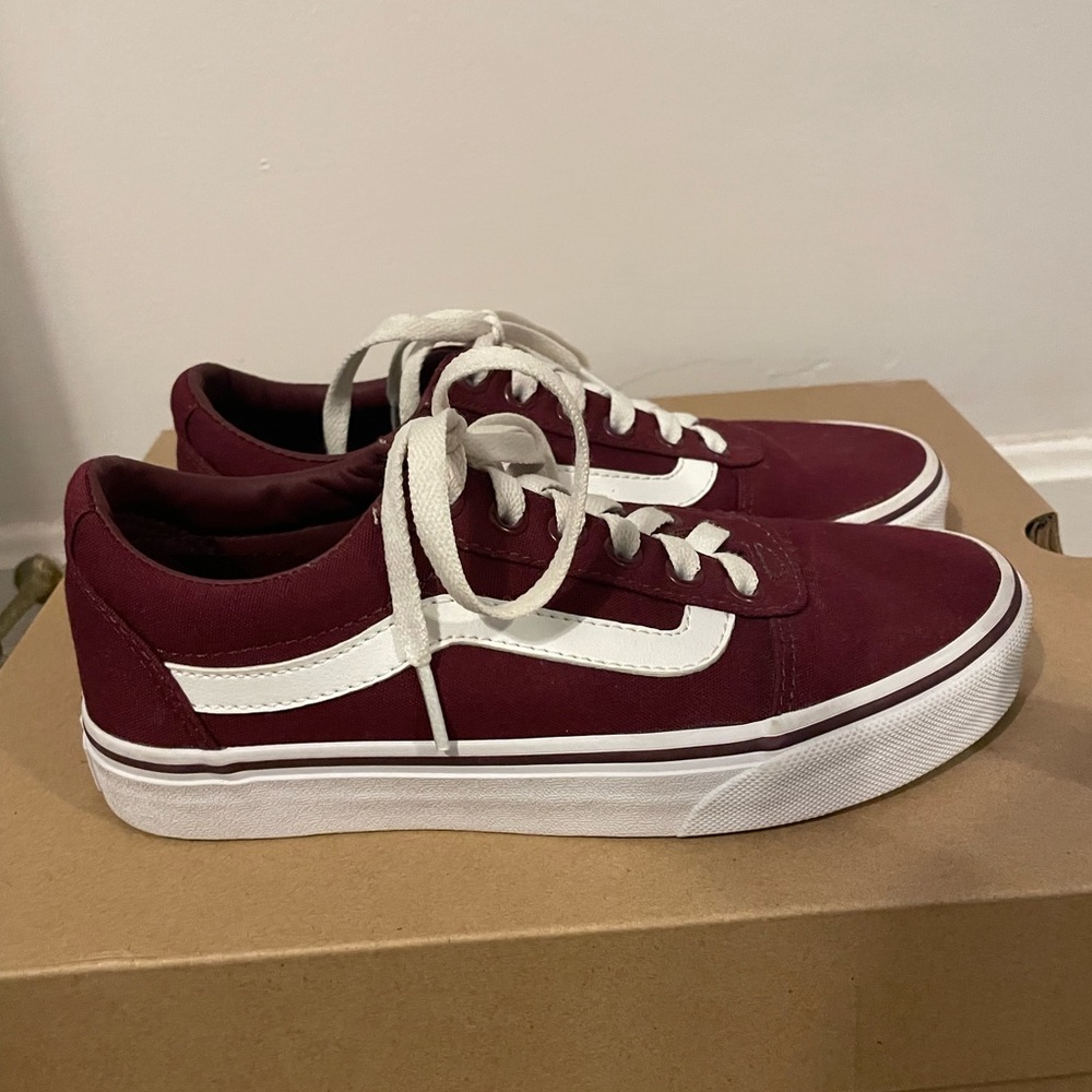 Burgundy Vans
